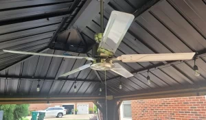 solar ceiling fan for gazebo